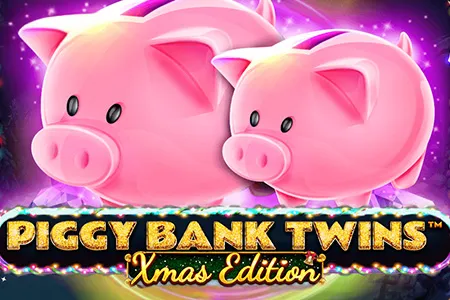 Piggy Bank Twins Xmas